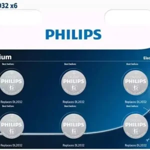 Philips Lithium CR2032 (6 stuks)